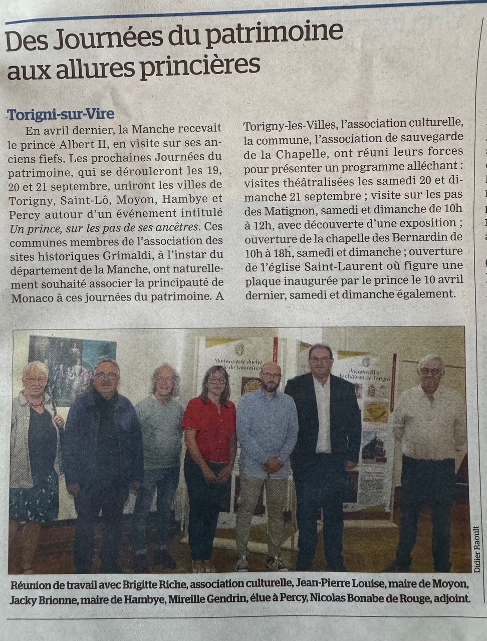 Des journées du Patrimoine aux allures princières Des journées du Patrimoine aux allures princières